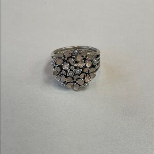 Pandora Silver Floral Cluster Ring